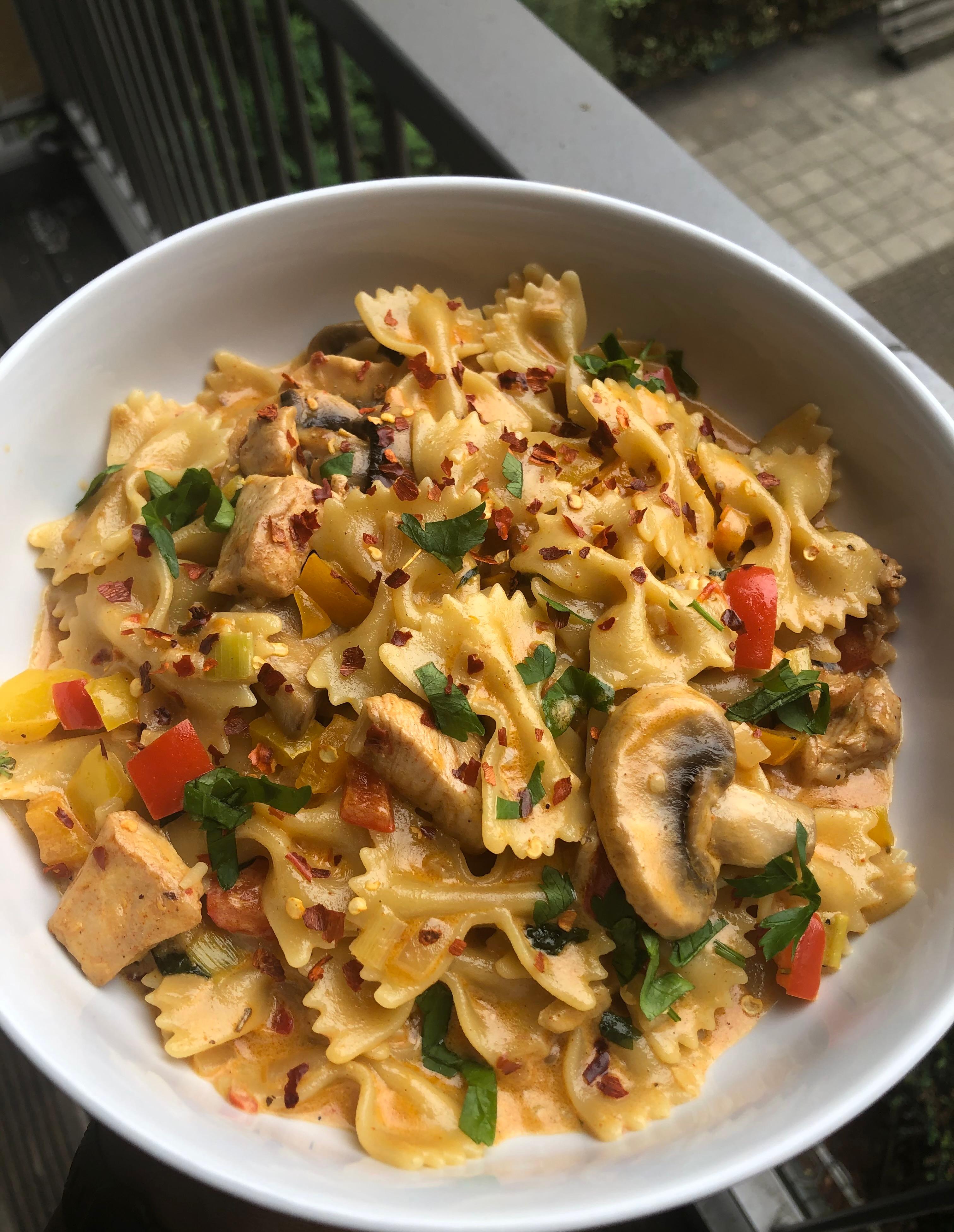 Spicy Bow-tie Pasta